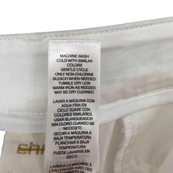 Chico’s Cuffed Bermuda Shorts White NWT Size 16 - Picture 7 of 7